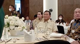 Menhan Prabowo Temui PBNW dan Kader partai Gerindra di Lombok. ( Foto : Ach. Sahib (