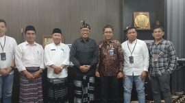 PJ. Bupati Lotim H. Muhammad Juaini Taofik menerima kunjungan Kepala BNI NTB 