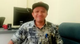 Koordinator Subsanti Pendaftaran BPN Lotim Wahyu Sapar Mauliandi. (Foto: Harianlombok.com/Royan).