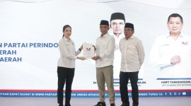 Pasangan Luthfi-Wahid Resmi Terima Rekomendasi B.1-KWK Perindo. (Foto: www.harianlombok.com).