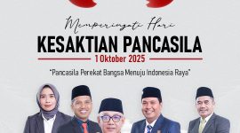 Selamat Memperingati Hari Kesaktian Pancasila 1 Oktober 2025. (Foto: Istimewa).