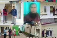PPK Darajata saat serah terima pekerjaan bersama petugas Pustu