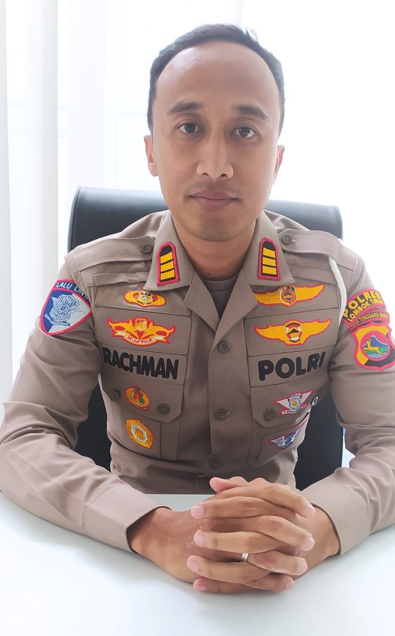 Kasat Lantas Polres Lotim, AKP Abdul Rachman, S.Tr.K., S.IK