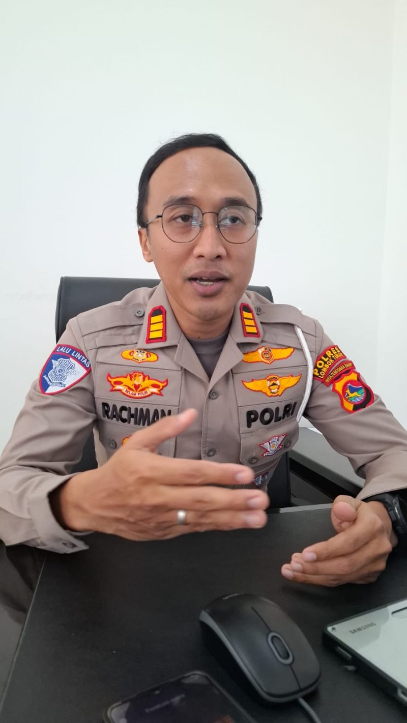Kasat Lantas Polres Lombok Timur, AKP Abdul Rachman, S.Tr.K., S.I.K.