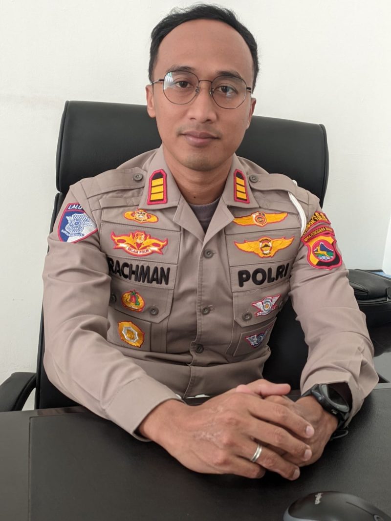 Kasat Lantas Polres Lotim  AKP Abdul Rachman, S.Tr.K., S.I.K.,