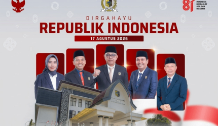 DPRD Lombok Timur ucapkan HUT ke-81 RI. Mari bergerak dan berkarya untuk Indonesia berdaulat, adil, makmur.