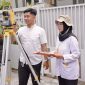 Proses pengukuran tanah oleh petugas BPN