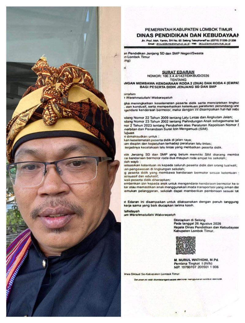 Lalu wisnu Pradipta : Jangan Hanya Melarang, Anak yang Tinggal Jauh dari Sekolah Harus Diberi Solusi